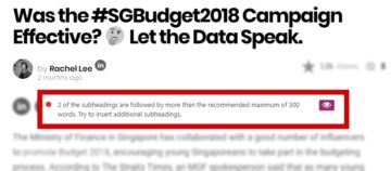 Example: Was the #SGBudget2018 Campaign Effective? ? Let the Data Speak. [Popular Chips Daily, Rachel Lee] -- Subheadings followed by more than 300 words